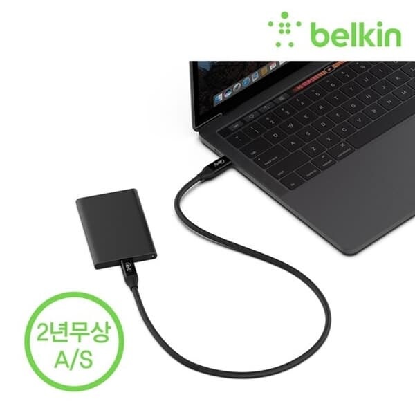 벨킨 USB 4 C타입 PD 100W 40Gbps 초고속 케이블 INZ001bt0.8M