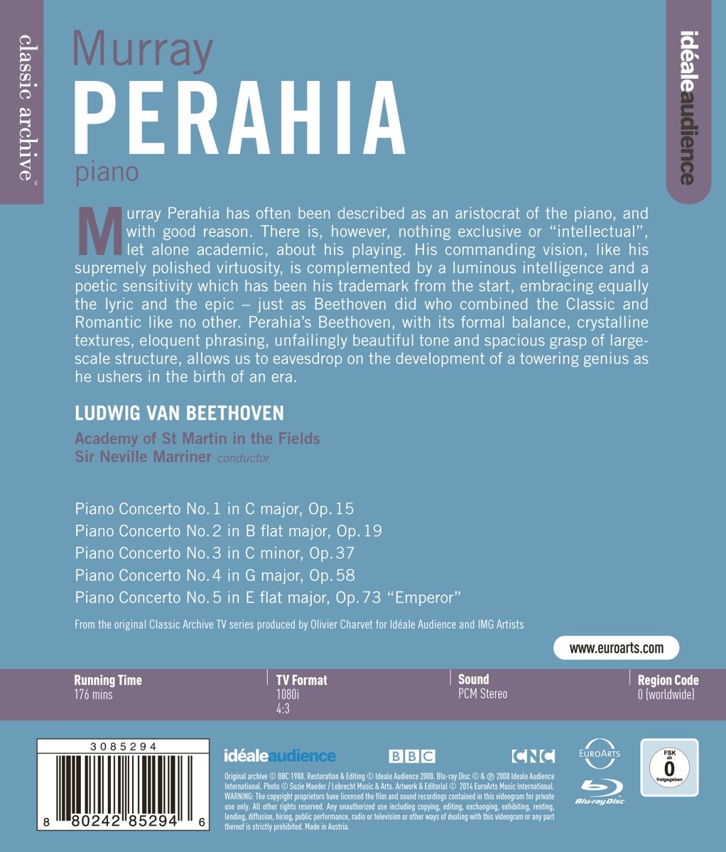 Murray Perahia 베토벤: 피아노 협주곡 전곡 - 머레이 페라이어 (Beethoven: The Complete Piano Concertos) 