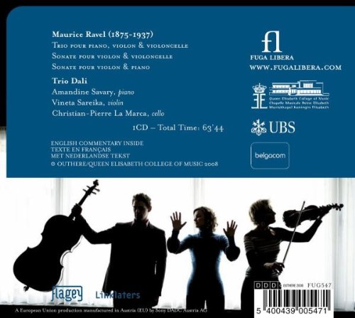 Trio Dali 라벨: 피아노 삼중주, 바이올린 소나타 (Ravel: Trio for Piano, Violn and Cello, Violin Sonata)