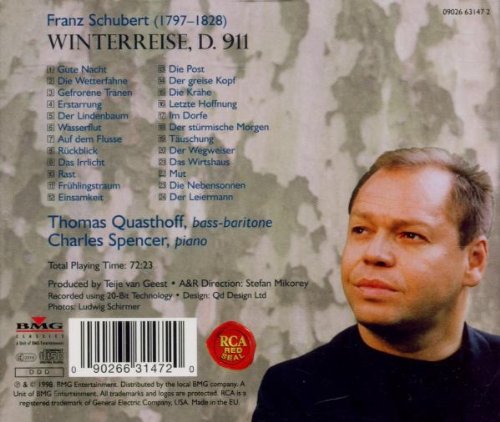 Thomas Quasthoff 슈베르트: 겨울 나그네 (Schubert: Winterreise D911) - 토마스 크바스토프