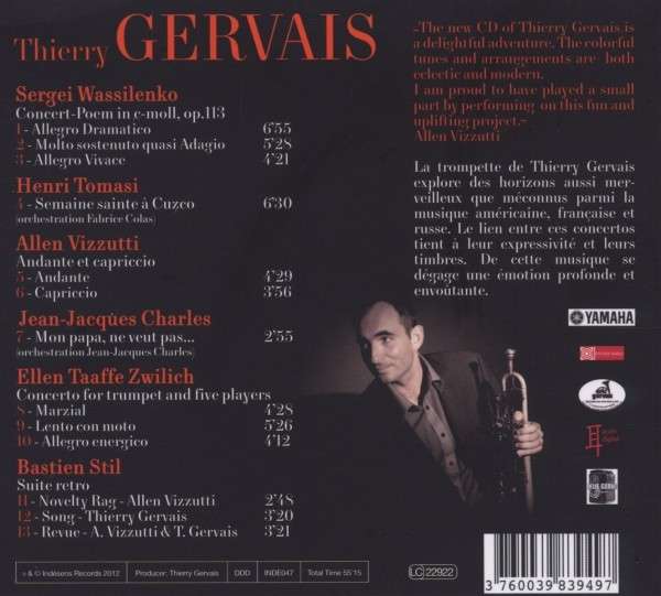 Thierry Gervais 티에리 제르베 - 여섯 작곡가의 협주곡 (Wassilenko / Tomasi / Vizzutti / Charles / Zwilich / Stil) 