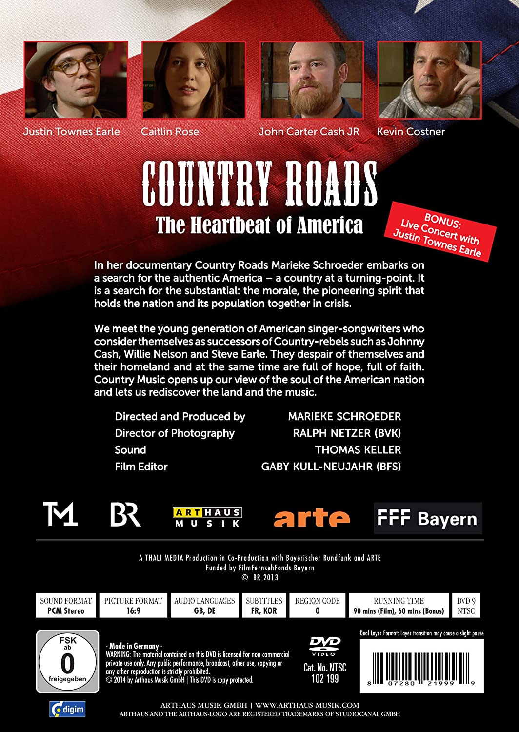 다큐멘터리 '컨트리 로드 - 아메리카의 맥박' : 저스틴 타운즈 얼 라이브 콘서트 (Country Roads - The Heartbeat Of America) 