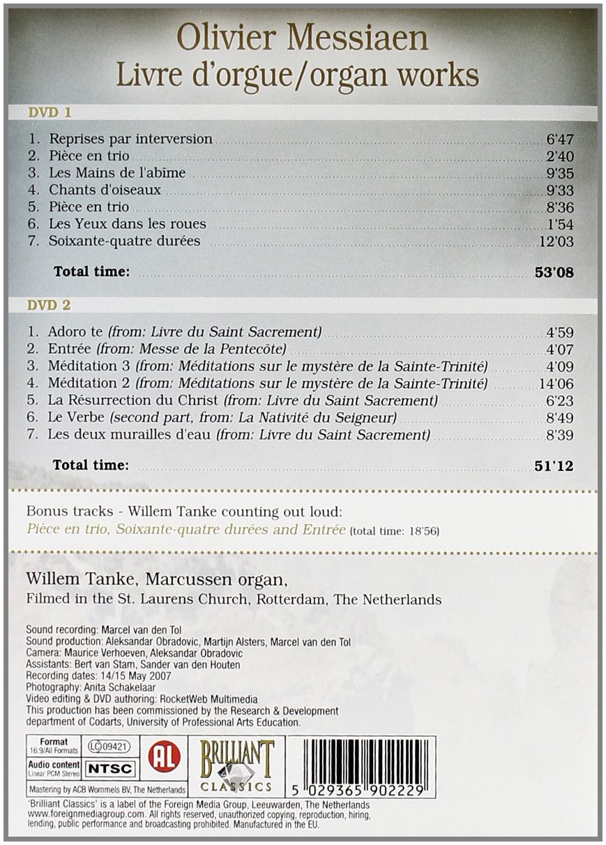 Willem Tanke 메시앙: 오르간 작품집 (Messiaen: Organ Works)