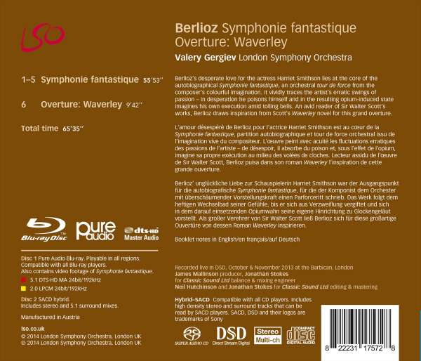 Valery Gergiev 베를리오즈: 환상 교향곡 (Hector Berlioz: Symphonie fantastique, Op. 14)