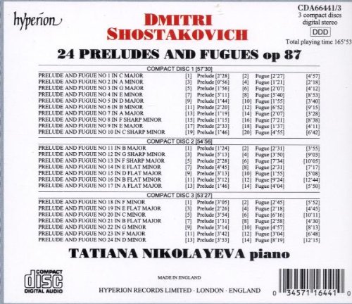 Tatiana Nikolayeva 쇼스타코비치: 24 전주곡과 푸가 전곡집 (Shostakovich: Preludes and Fugues for piano Op.87) - 타티아나 니콜라예바