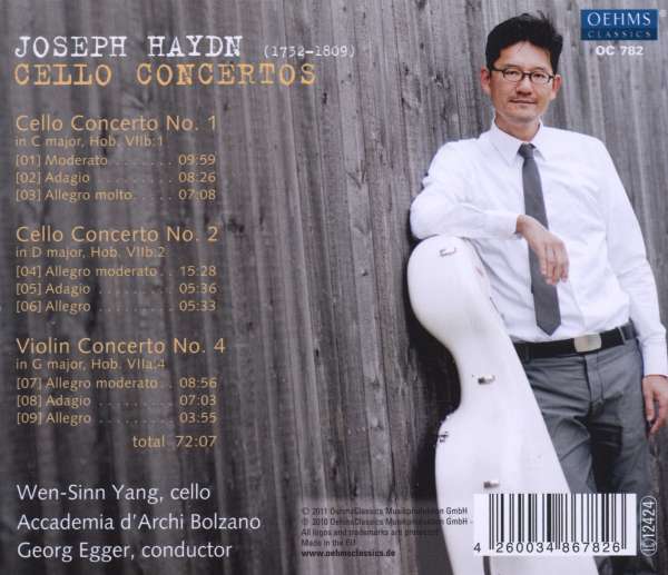 Wen-Sinn Yang 하이든: 첼로 협주곡 (Haydn: Cello Concertos Nos.1, 2, 4)