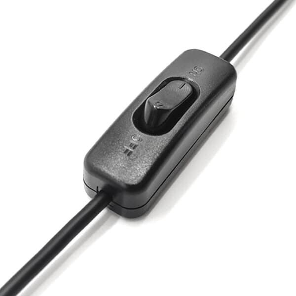 PH USB 온오프 전원 케이블 중간 스위치 마이크로 1.35 무드등