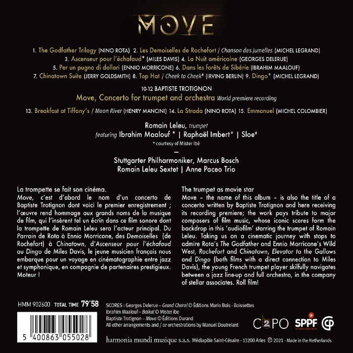 Romain Leleu 트럼펫으로 연주하는 영화음악 모음 (The Trumpet As Movie Star - MOVE) 