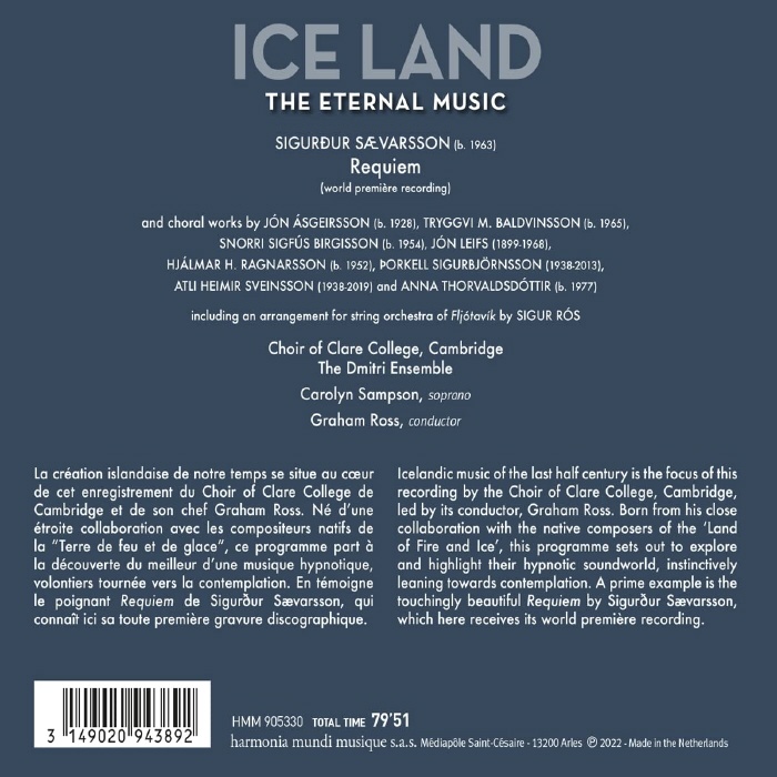 Carolyn Sampson / Graham Ross 아이슬란드 합창 음악 - 영원한 음악 (Ice Land - The Eternal Music) 