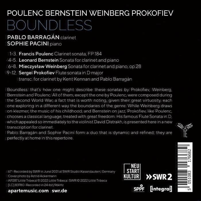 Pablo Barragan 풀랑크 / 번스타인 / 바인베르크: 클라리넷 소나타 (Poulenc / Bernstein / Weinberg: Clarinet Sonatas) 