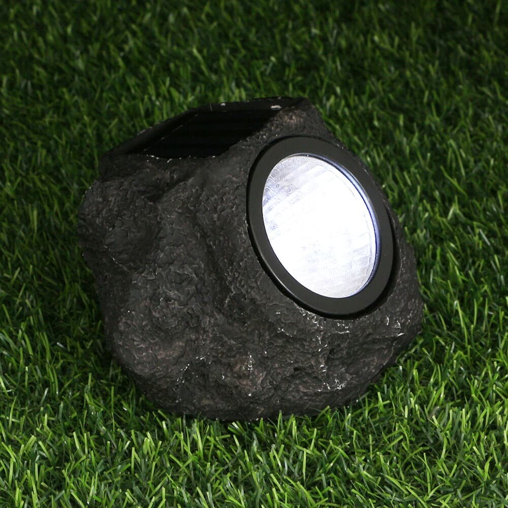 LED 가드닝 태양광 돌 정원등(백색) 산책로 잔디등