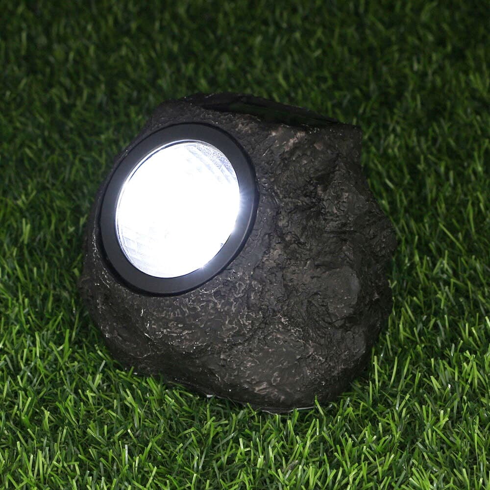 LED 가드닝 태양광 돌 정원등(백색) 산책로 잔디등