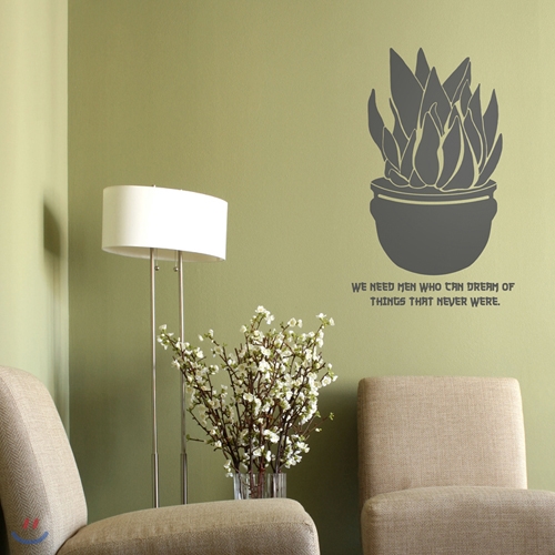 산세베리아(반제품C) - 관엽식물 플라워 데코 키친 전통 그래픽스티커 화장실 풍수인테리어