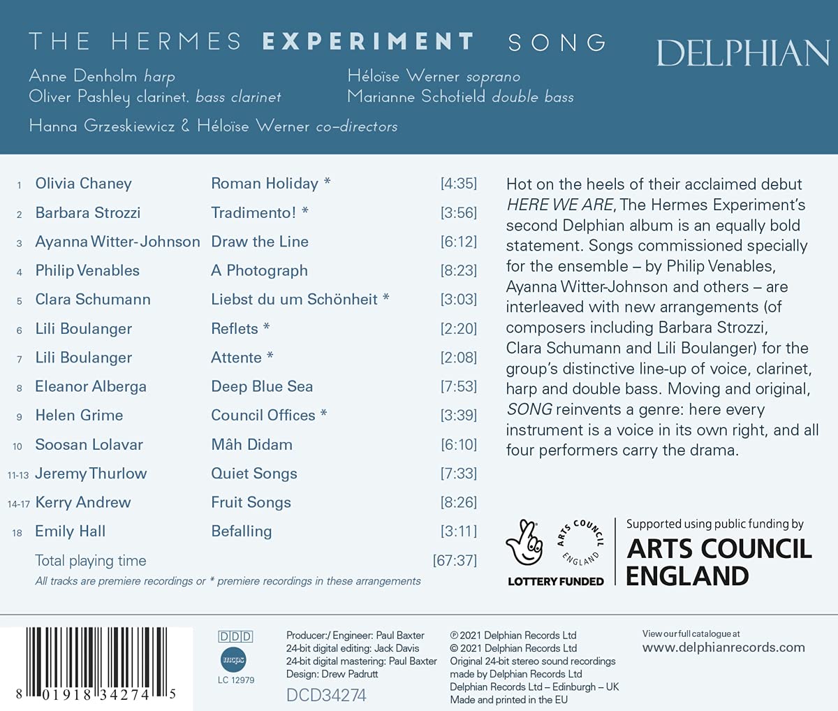 The Hermes Experiment 헤르메스 엑스페리멘트 연주집 (SONG) 