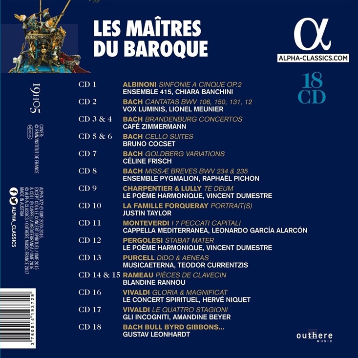 알파 바로크 명반 박스 세트 (Les Maitres du Baroque)