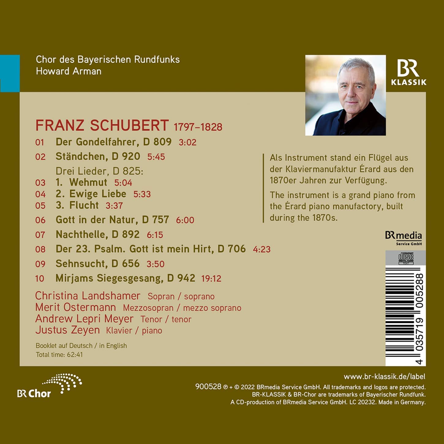 Howard Arman 슈베르트: 합창·아카펠라 모음집 (Schubert: Choral Works - Schubertiade) 