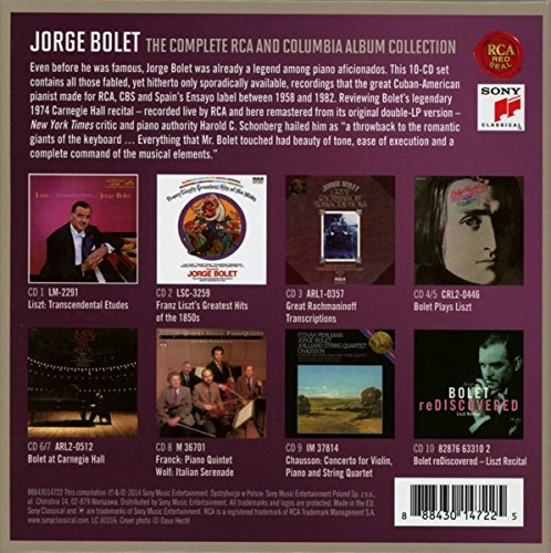 호르헤 볼레- RCA 콜럼비아 녹음 전곡집 (Jorge Bolet - The Complete RCA and Columbia Album Collection)