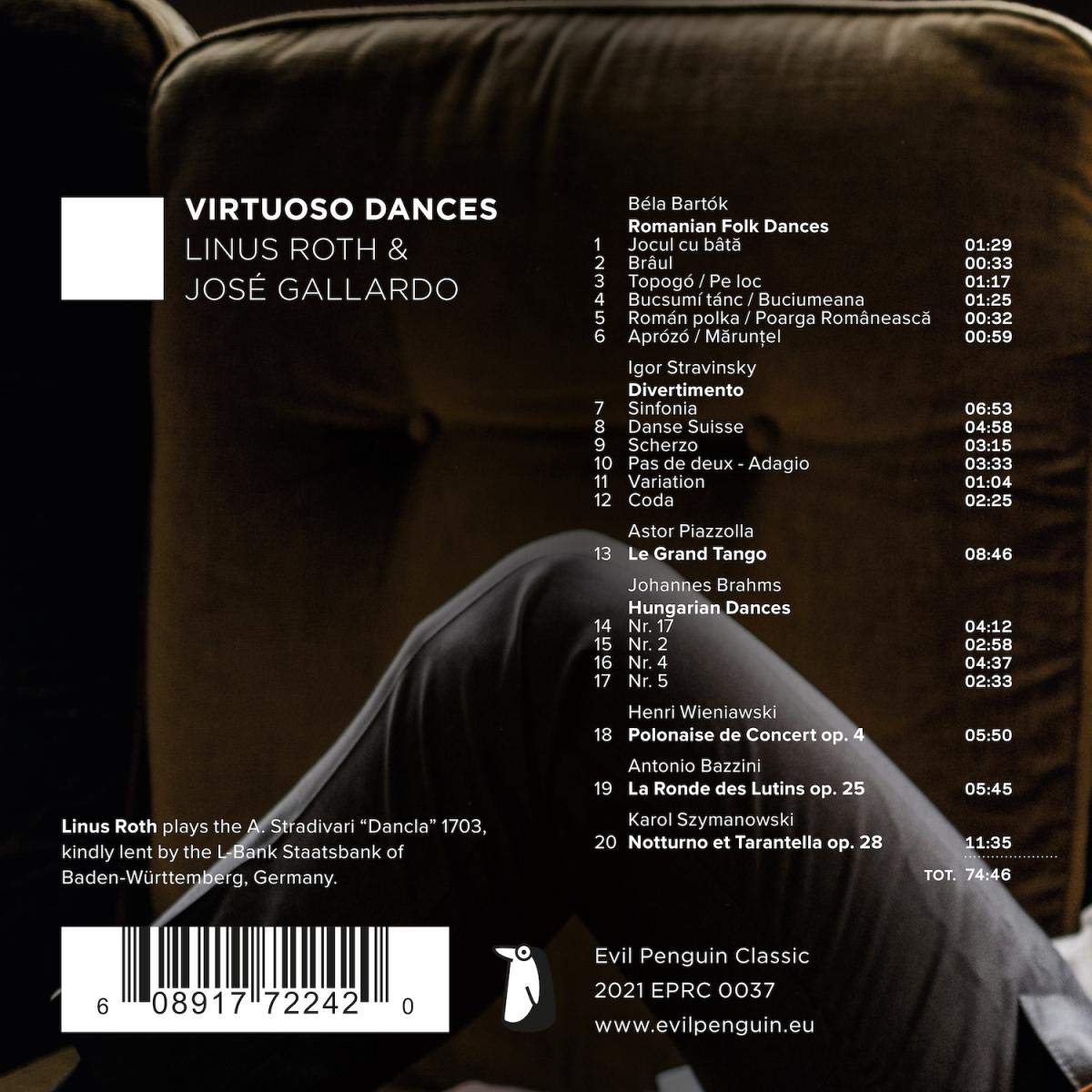 Linus Roth / Jose Gallardo 비르투오소 바이올린 무곡집 - 리누스 로스 (Virtuoso Dances) 