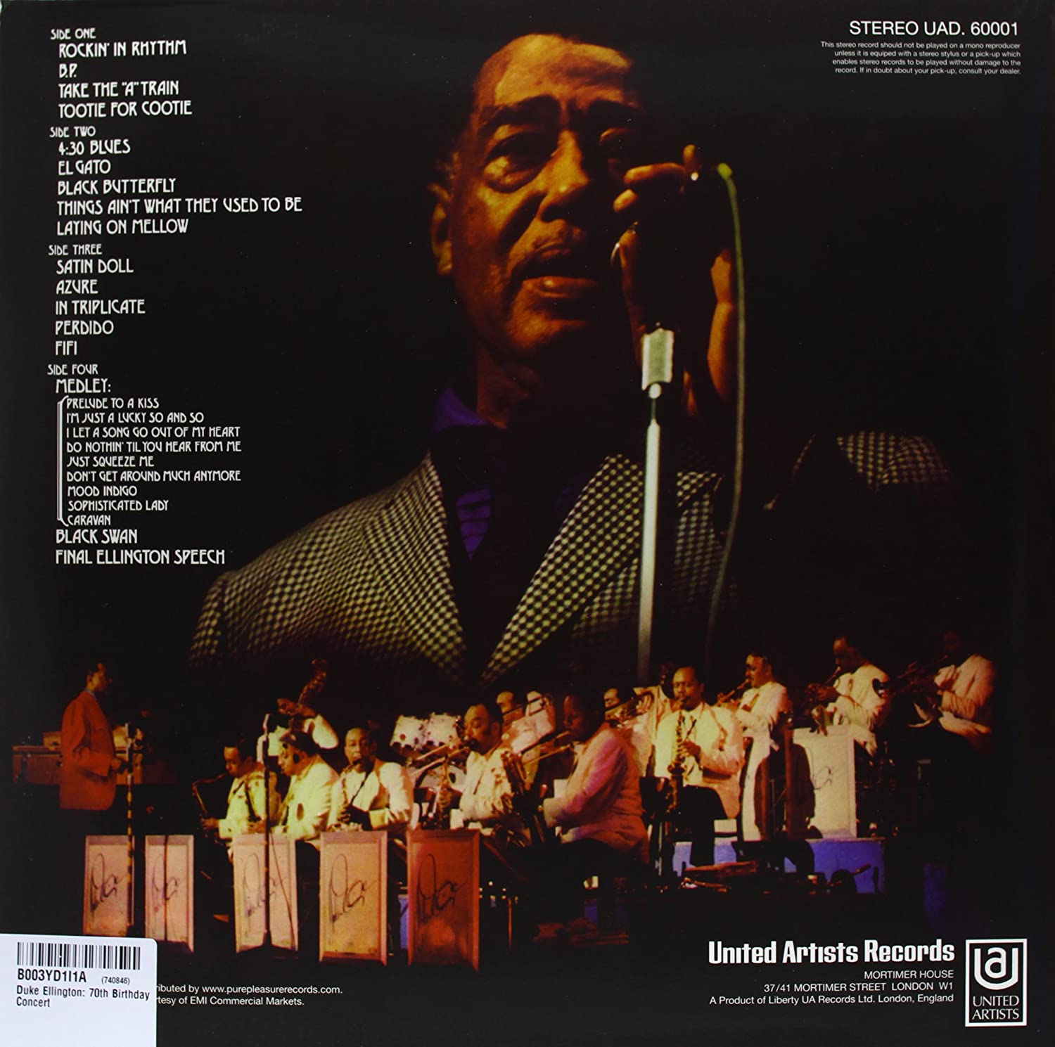 Duke Ellington (듀크 엘링턴) - Duke Ellington's 70th Birthday Concert [2LP] 