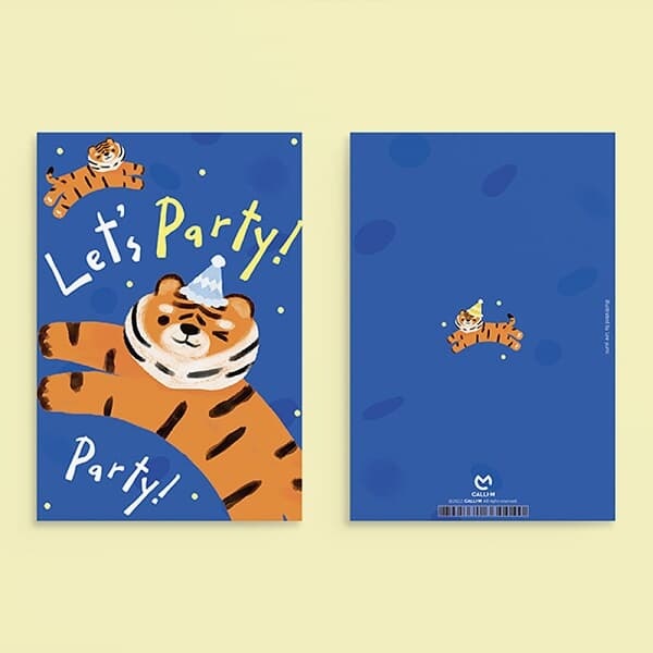 [캘리그라피카드] YM2209 - LET'S PARTY2 생일카드