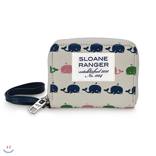 [Sloane Ranger] ID Wristlet 멀티 미니 지갑 - Whale