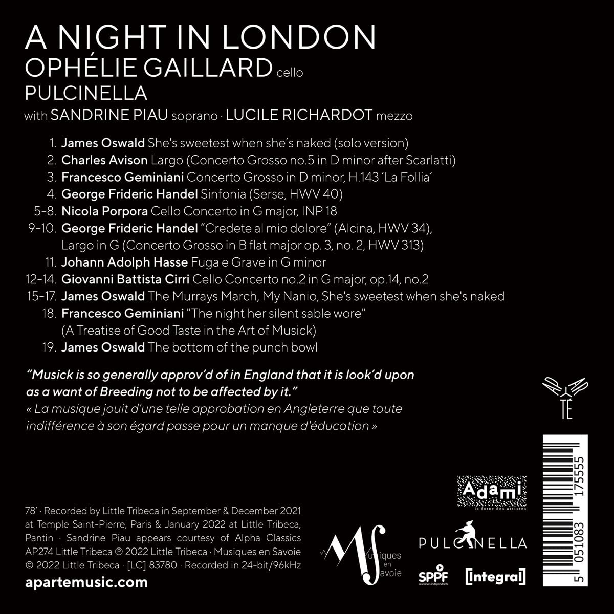 Ophelie Gaillard 1700년대 런던 배경의 작품 모음집: 런던의 밤 - 오펠리 가이야르 (A Night in London) 