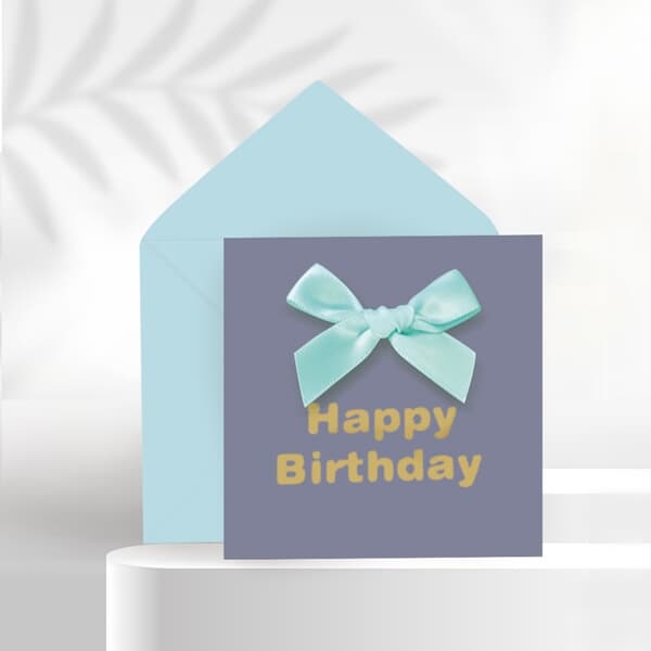 [프롬앤투] 미니 리본 생일축하카드 리본카드 FT1044-4