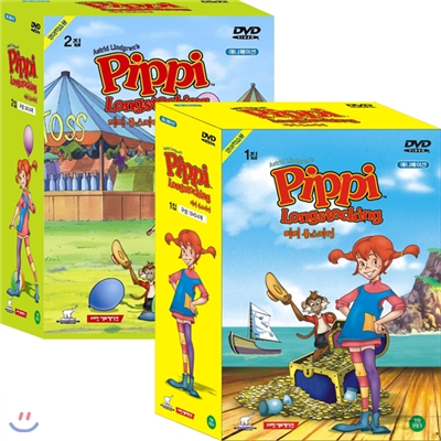 [DVD] Pippi Long Stocking 삐삐 롱스타킹 1+2집 8종세트