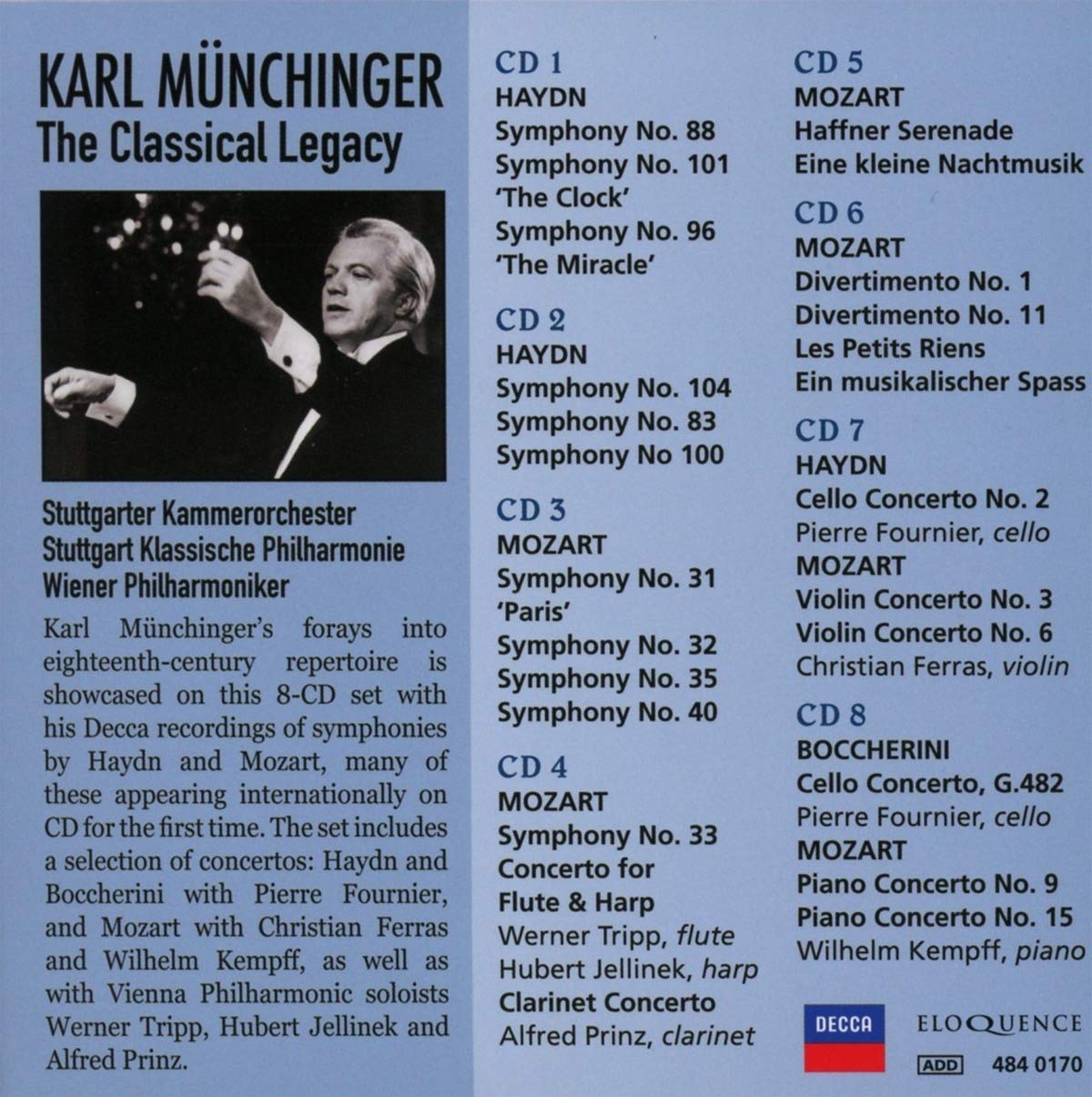 칼 뮌힝거 지휘 모음집 (Karl Munchinger - The Classical Legacy)
