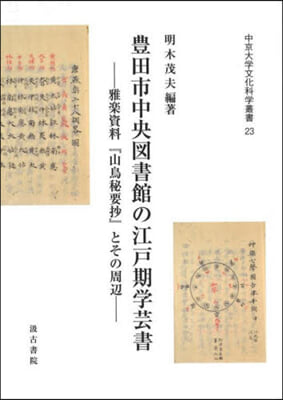 豊田市中央圖書館の江戶期學芸書