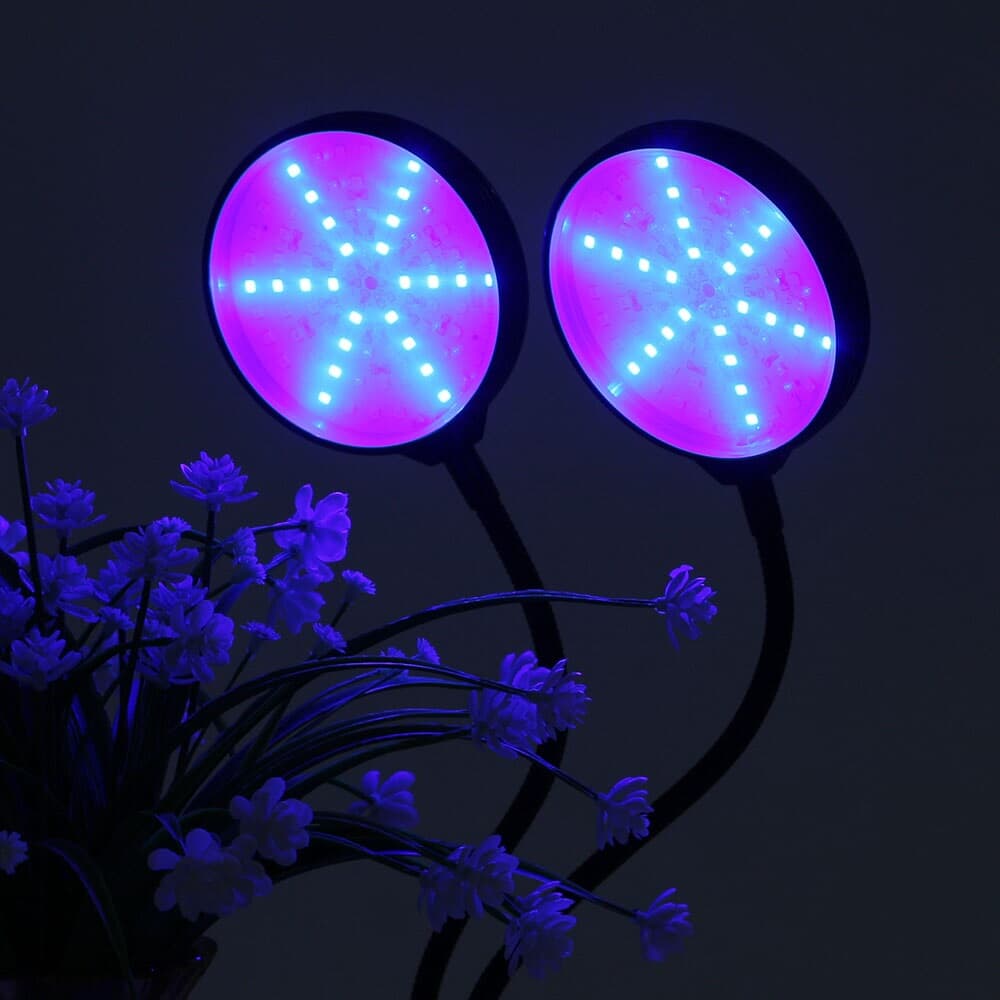 쑥쑥 광합성 LED 식물등(2헤드) 화분조명 식물전구