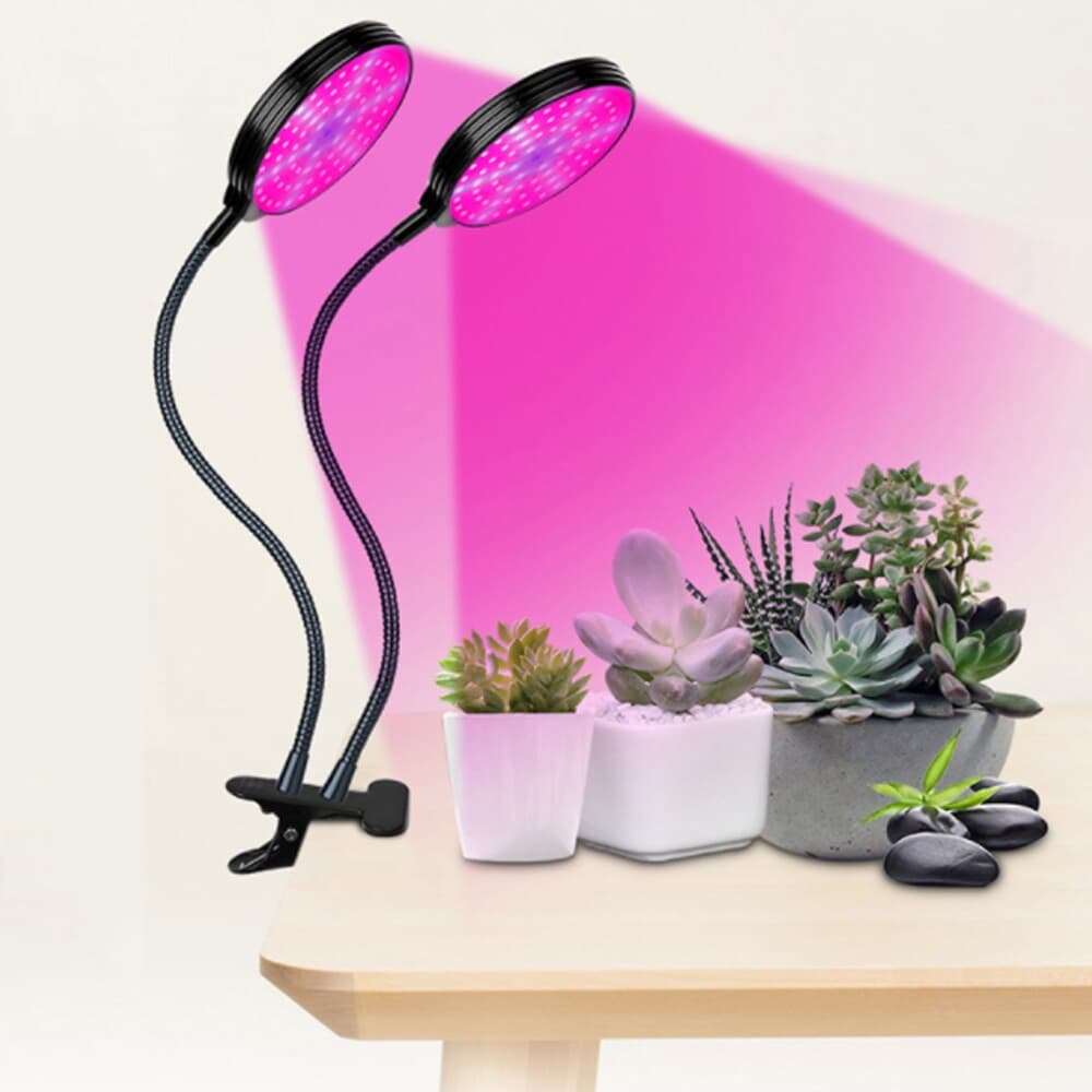쑥쑥 광합성 LED 식물등(2헤드) 화분조명 식물전구