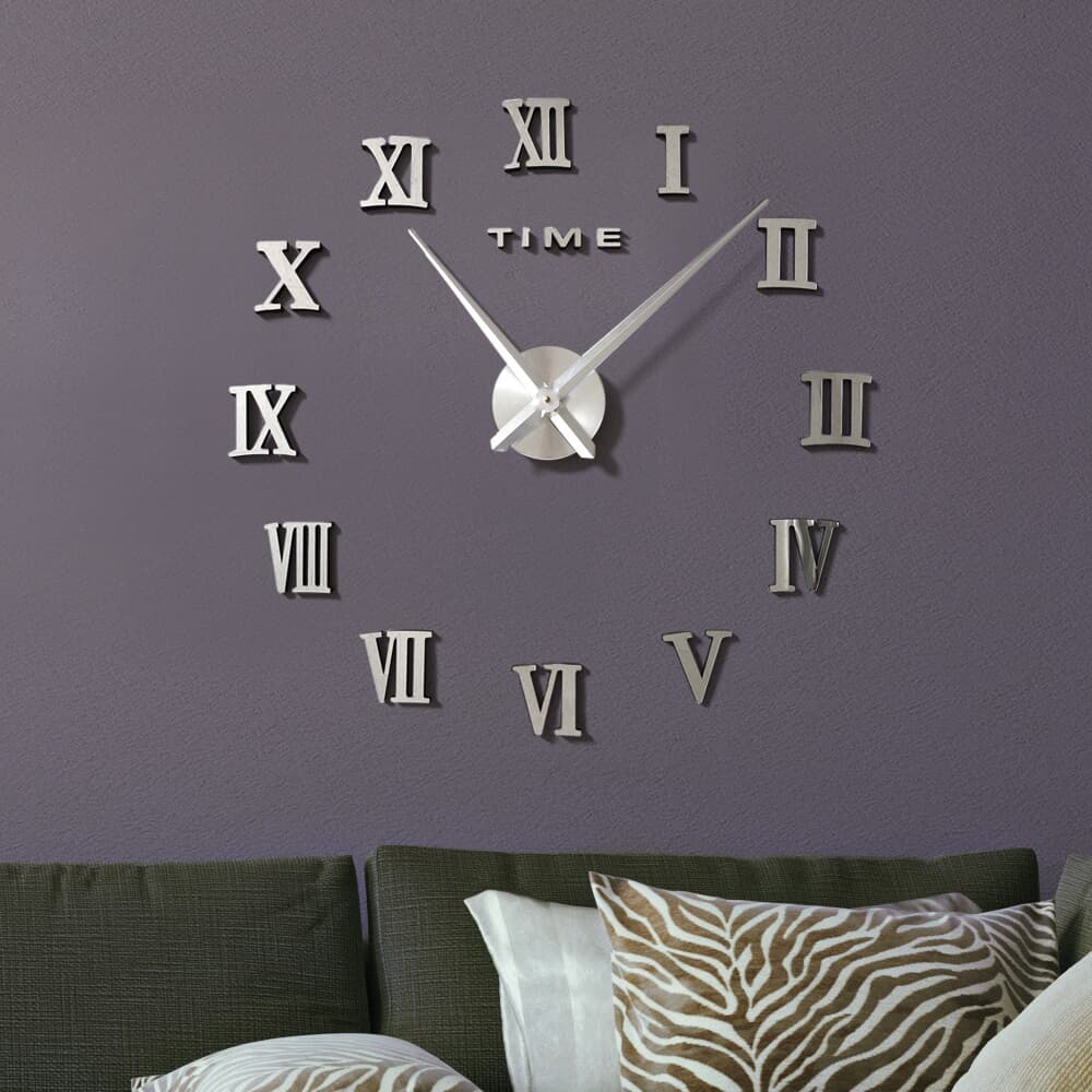 DIY 로마숫자 인테리어 벽시계/무소음시계 벽걸이시계