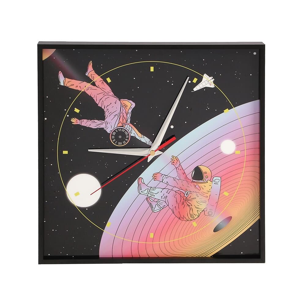 월데코 무소음 벽시계(우주비행) 인테리어 벽걸이시계