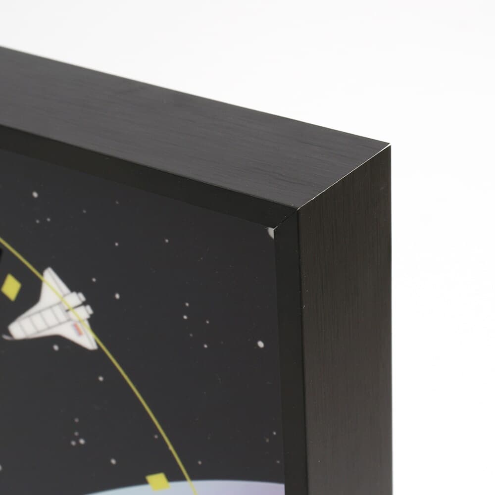 월데코 무소음 벽시계(우주비행) 인테리어 벽걸이시계