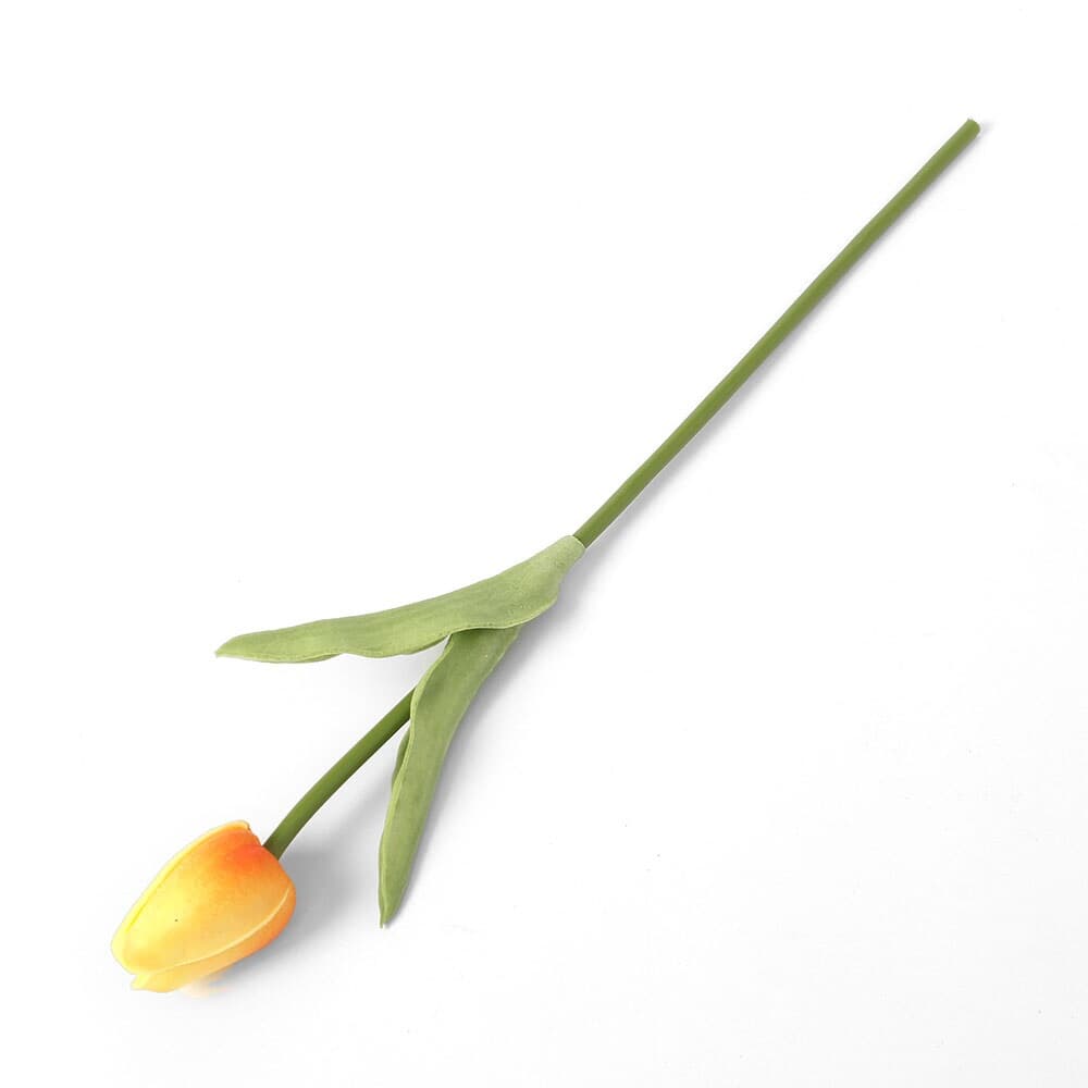 피어나 한송이 튤립 조화(옐로우) 인테리어 꽃장식