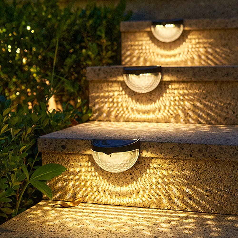 LED 오로라 태양광 벽부등 2p세트 계단입구 야외등