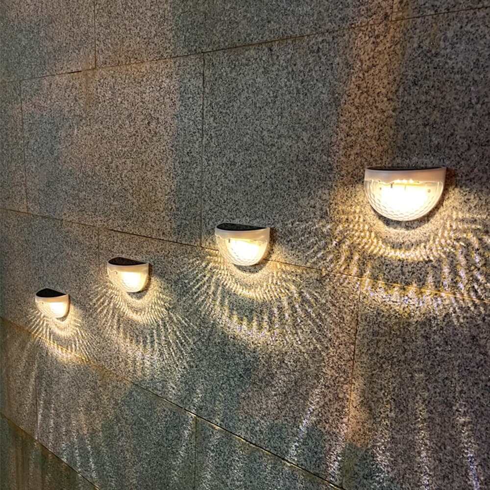 LED 오로라 태양광 벽부등 2p세트 외벽 테라스조명
