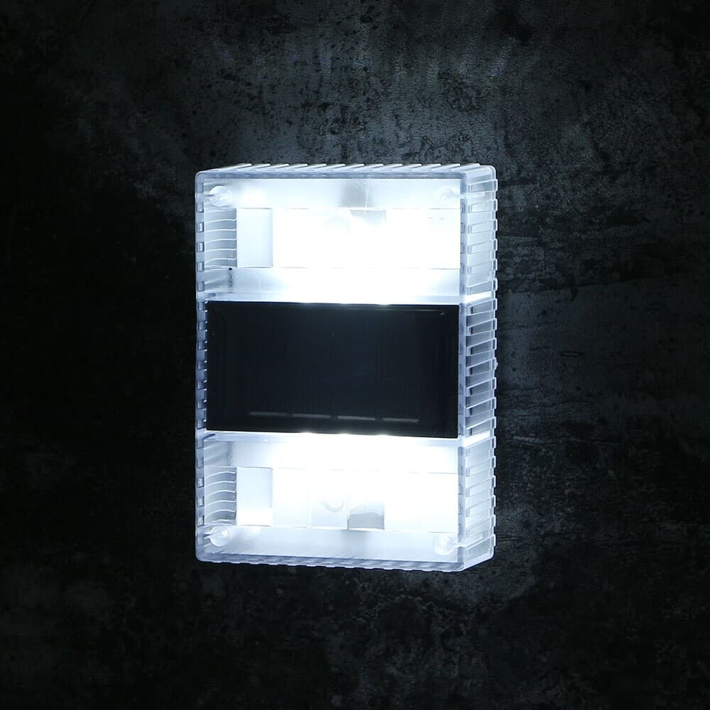 LED 무선 태양광 벽부등 4p세트 외벽 태양광전등