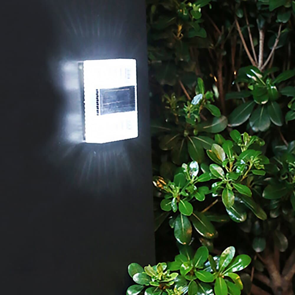 LED 무선 태양광 벽부등 4p세트 외벽 태양광전등