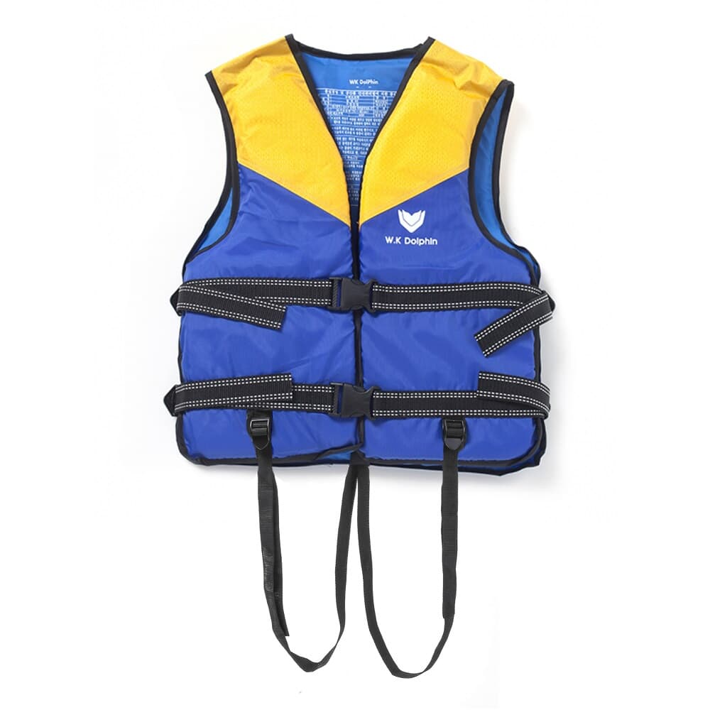 국산 돌핀 옐로우 구명조끼(L) 수영 부력보조복