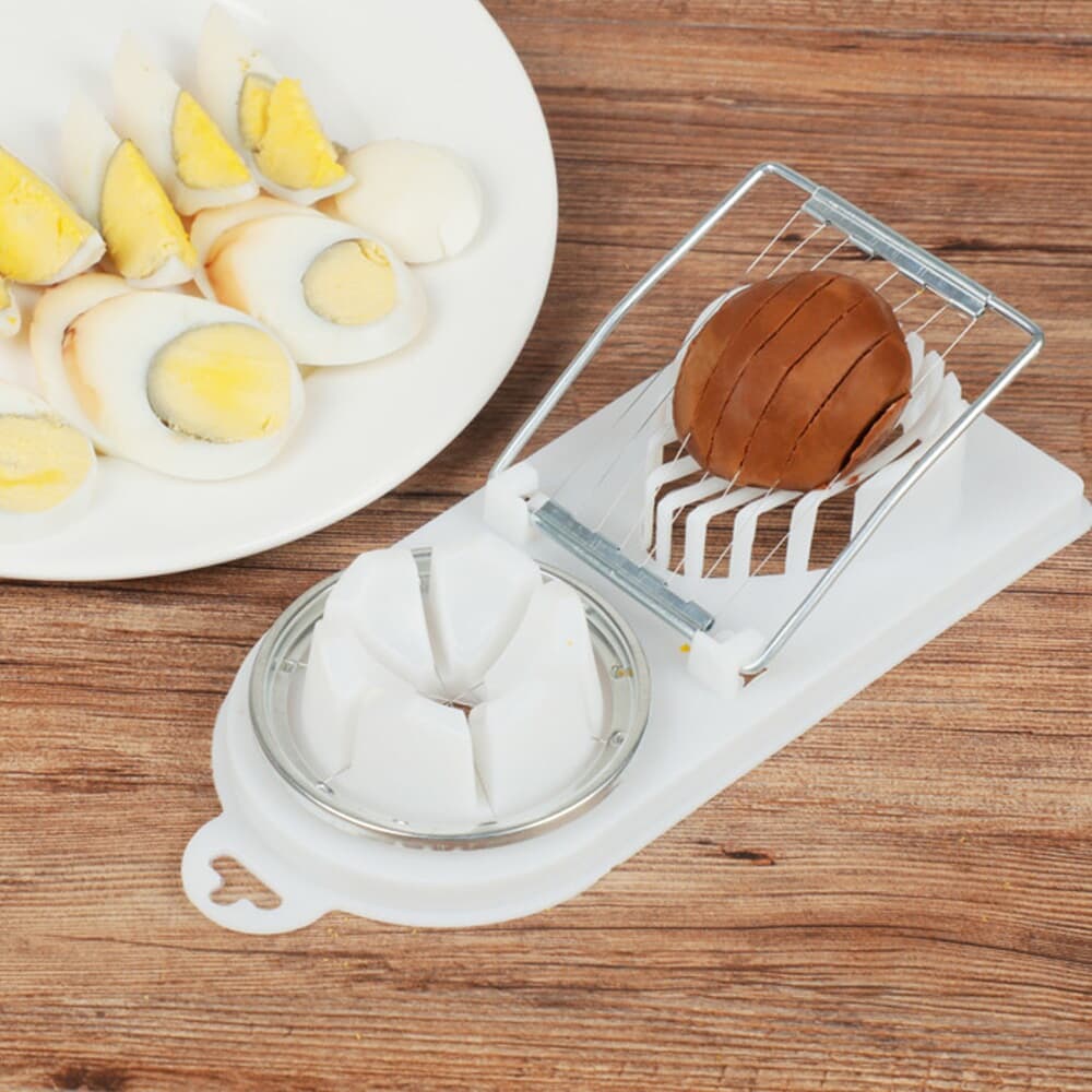 홈쿠킹 듀얼 에그슬라이서(화이트)/ 달걀절단기