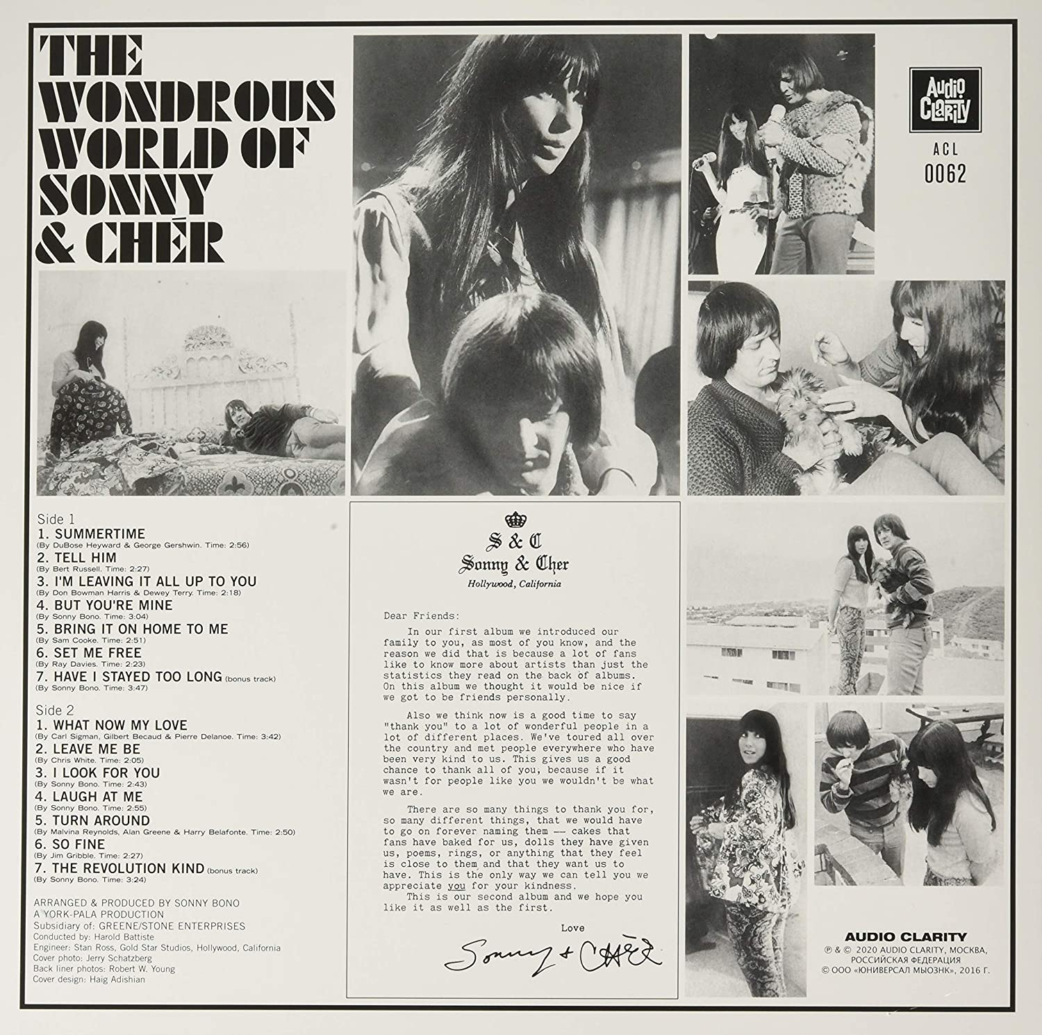 Sonny & Cher (소니 앤 셰어) - The Wondrous World Of Sonny & Cher [LP] 
