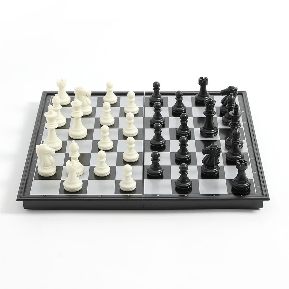 앤티크 접이식 자석 체스 휴대용체스판 두뇌훈련