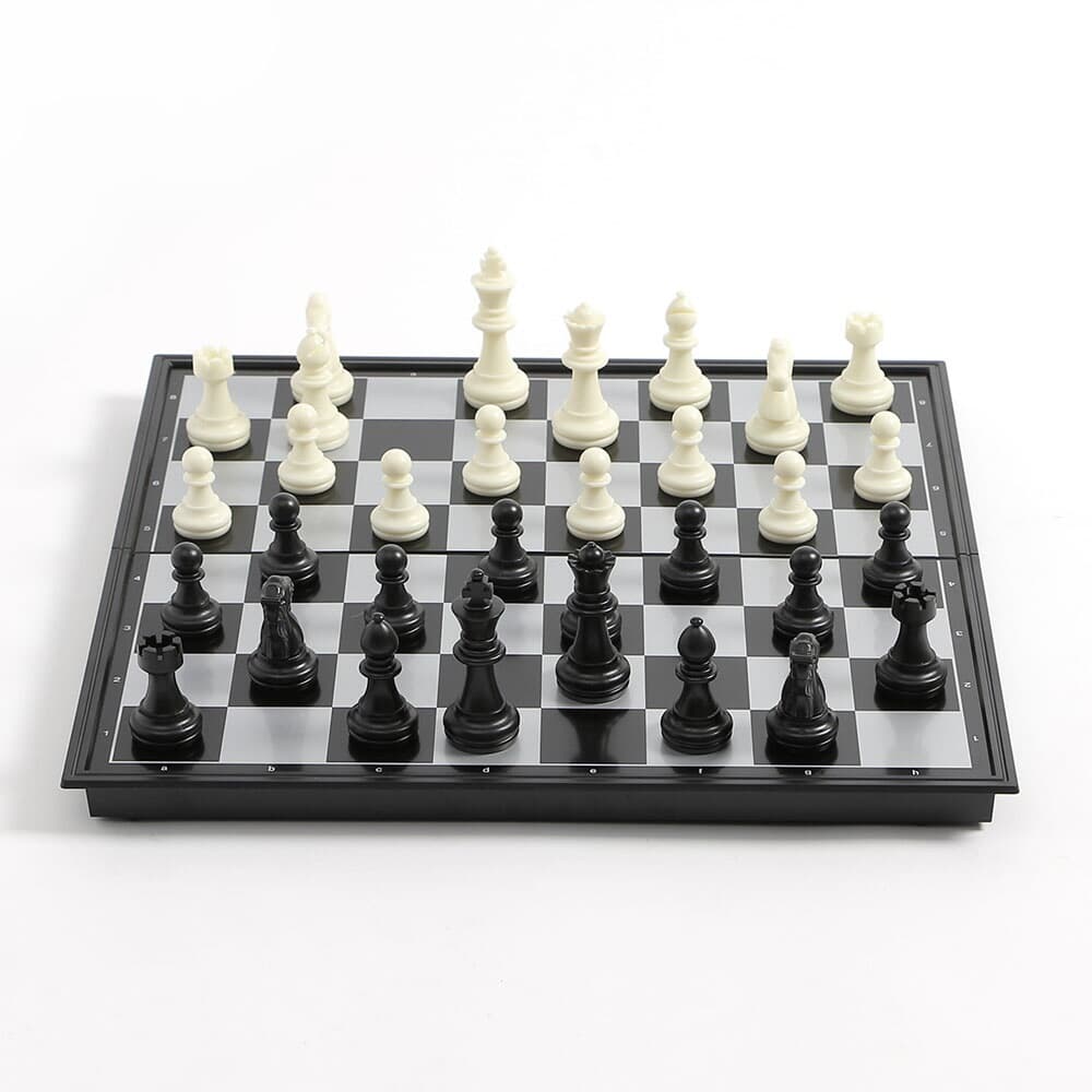앤티크 접이식 자석 체스 휴대용체스판 두뇌훈련