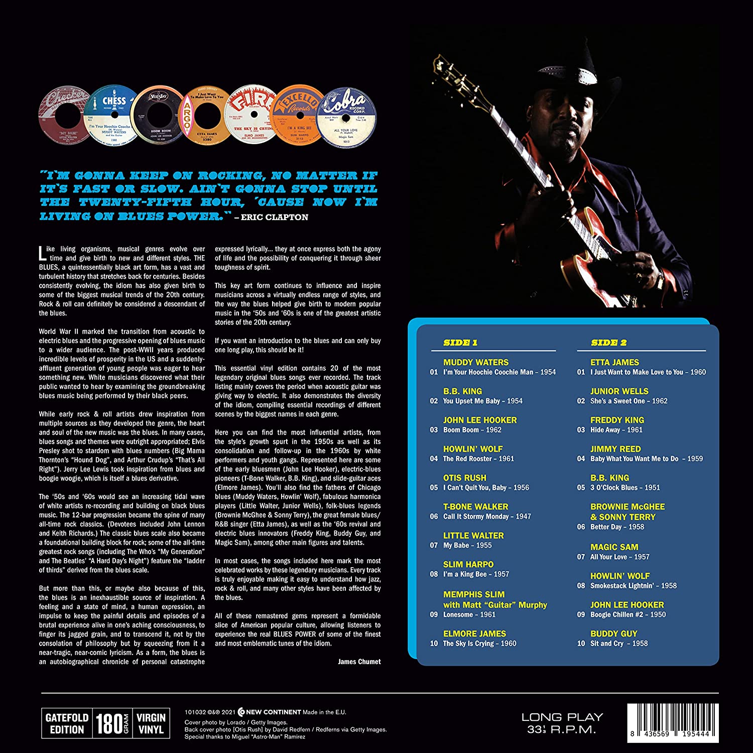 블루스 명곡집 (Blues Power 20 Original All Time Classics) [LP] 