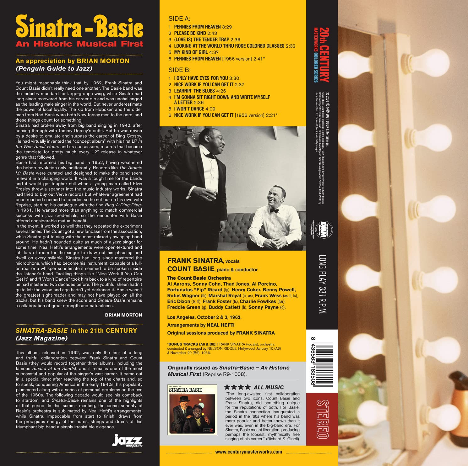 Frank Sinatra / Count Basie (프랭크 시나트라 / 카운트 베이시) - Sinatra - Basie [레드 컬러 LP] 