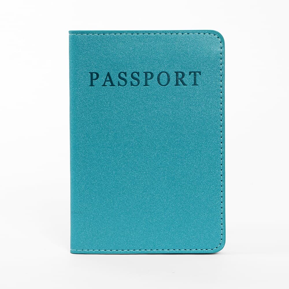 인조가죽 여행 여권케이스(스카이)/카드수납 여권지갑