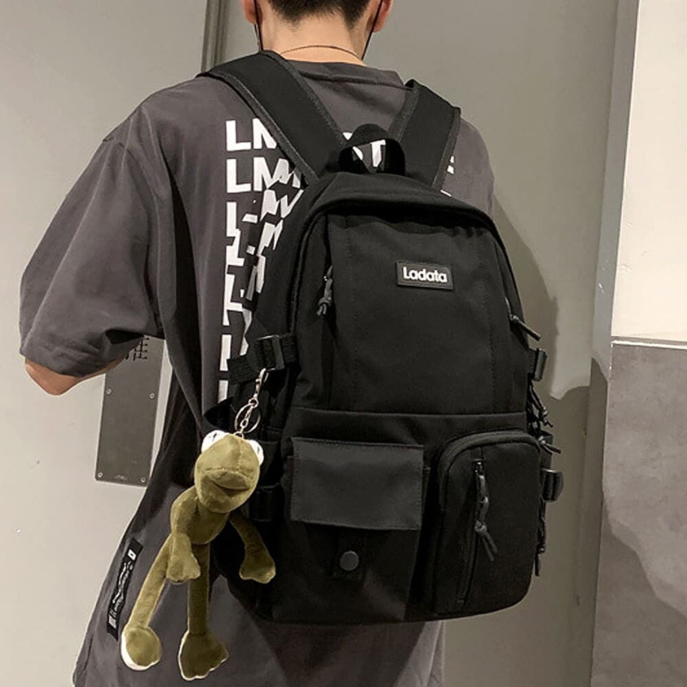 캐쥬얼 앤 데일리 백팩(블랙) 학생 여행용 노트북가방