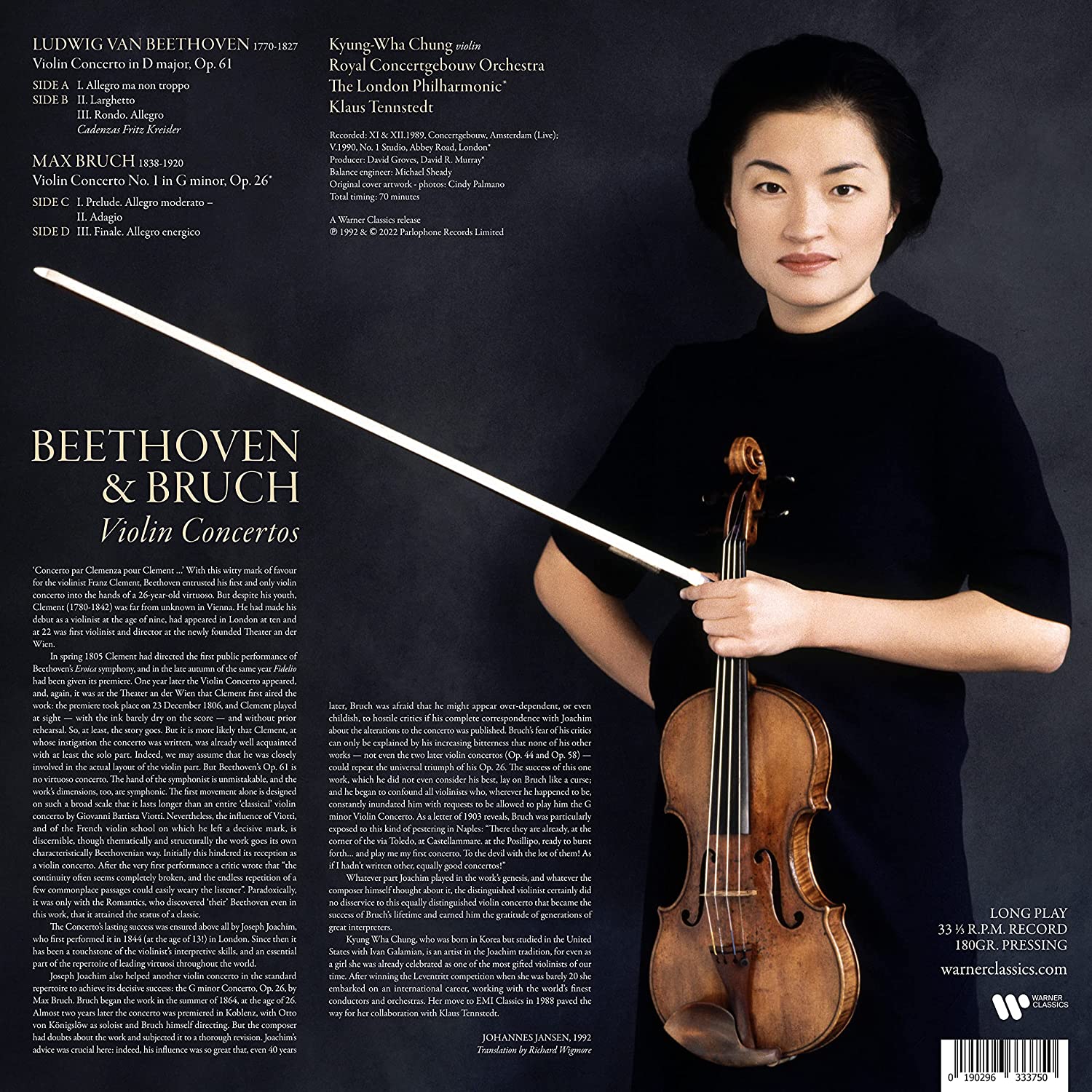 정경화 - 베토벤 / 브루흐: 바이올린 협주곡 (Beethoven: Violin Concerto Op.61 / Violin Op.26) [2LP]